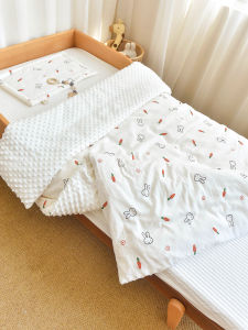 Babys Quilt Cover Pure Cotton Plush Blanket Newborn Baby Removable and Washable Kindergarten Children Nap Cover Duvet Cover One-Piece