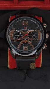 STALIO JAM TANGAN PRIA VAVAVOOM ANTI AIR ORII KALENDER OTOMATIS BERCAHAYA JAM TANGAN PRIA KULIT 30M Jam Tangan Pria Hot Kalender Band Watch Kaca HardlexJam Tangan Pria Bercahaya Desain Keren Kekinian Fashion Pria Kasual Elegan-JV4