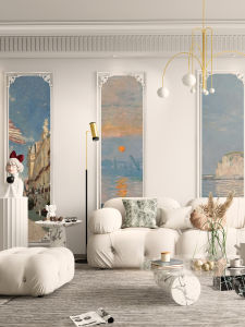 French Style Living Room TV Background Wall Decorative Gypsum Line Decorative Frame PVC Self Adhesive Decorative Line