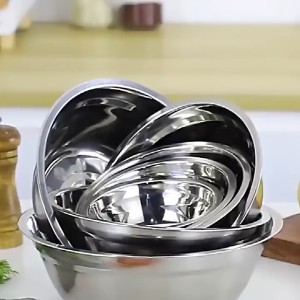 Soup Bowl Stainless Steel Thickened Household Soup Bowl Korea Soup Basin l Mixing Bowl -keimav