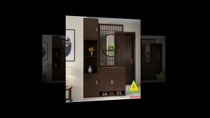 Vách ngăn phòng khách vách ngăn tủ kệ bằng gỗm bình phong tranh VNTK404 - NỘI THẤT LẮP RÁP VIENDONGADV