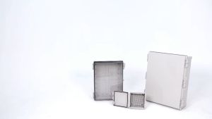 BOXCO BC-ATQ-304016 (300 x 400 x 160mm) IP67 ABS Transparent Cover Enclosure Box with Plastic latch Plastic hinge