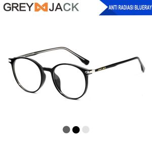 Grey Jack Kacamata Antiradiasi Blueray TR90 Korean Style Hits Bisa Minus Antiradiasi Blueray Photocromic Bluecromic 8304