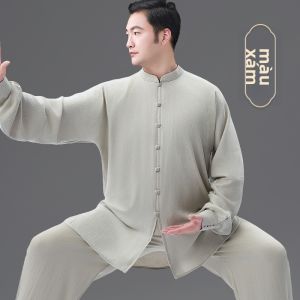WUYINXIANG | Quần Áo Thái Cực Đỉnh Cao Mùa Hè Vải Linen