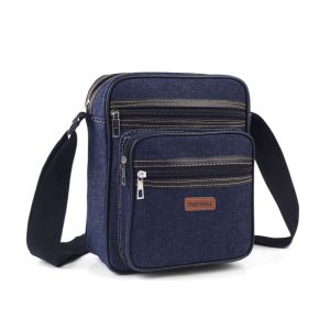 Tas Selempang Tas Bahu Waistbag Tas Serbaguna Fashion Pria Tas Bahenim 4 Resleting