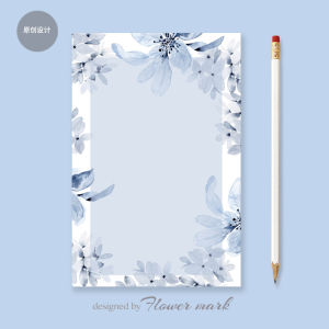 Sổ Tay Hoa Xanh Sơn Dầu INS A5 A6 A7 Lưới Sáng Tạo Trống Mới Trang Rời Thay Thế Hạt Giống Giấy Văn Phòng Phẩm Văn Hóa