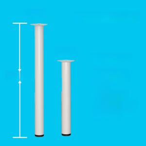 Metal Plastic-Sprayed Iron Table Leg Bracket Bar Table Table Table Leg Desk Computer Table round Leg Customization