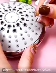 Sikat Mini Pembersih Kotoran Lubang Kepala Shower Head Cleaning Brush Shower Dot Konektor Sikat Pembersih Hp Lubang Speaker Murah Praktis Multifungsi