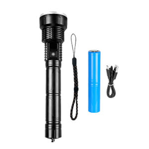 Đèn Pin Chiến Thuật LED 1000W Siêu Mạnh Tầm Xa 4000m Sạc Lại Được Pin 10000mAh Đèn Cắm Trại Với Chức Năng Zoom Ánh Sáng Mạnh