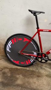 (Chat với shop trước khi đặt hàng) Xe đạp fixed gear Tsunami 100 đỏ vành trước 3 đao mới 100 %