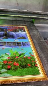 Tranh gạch men họa tiết bình hoa