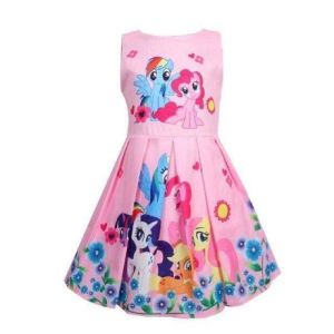my little pony formal dress +headband 2-10yrs old good quality