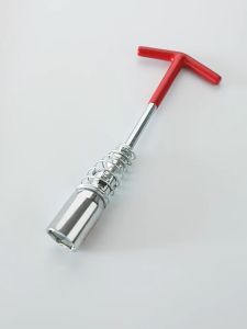 Car Spark Plug Wrench 16mm Socket T-Handle Universal Joint Spark Plug Wrench