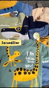 KAOS SECONDSTAR DINO SERIES PREMIUM Usia 1-10 Tahun / KAOS DISTRO BOY