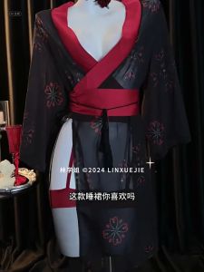 Hormones👙👙ชุดกิโมโน เซตชุดนอน วัสดุลูกไม้เซ็กซี่ ล่อลวงสามี ส่งจากไทย