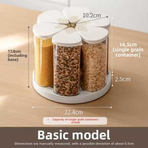 LANJIAOLUO | Moisture-proof Insect-proof Rotatable Food Storage Container