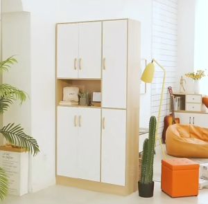 ชั้นวางของ ตู้วางของครัว ปรับชั้นด้านในได้ ถอดประกอบได้ ขนาด 60/90cm สไตล์มินิมอล