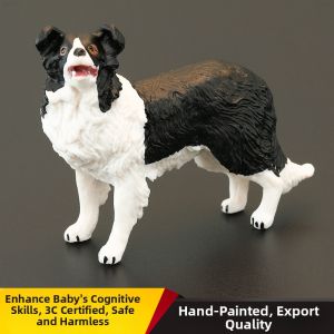 MENGSILE | Solid Realistic Educational Toy Animal Model Border Collie