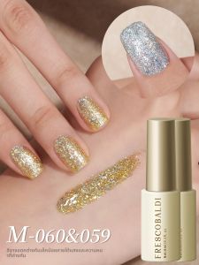 2pcs M-059 M-060 --- Burst Glitter เล็บกาว 2025 ใหม่ยอดนิยม Gold Silver เลื่อมเล็บที่มีสีสัน