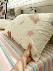 Pure Cotton Pillowcase 100% Cotton Pillow Covers Pair Home Use 48cmx74cm New Model Pillow Inner Case Single Person Use