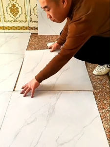 Floor Sticker Stone-patterned Floor Stickers Waterproof Vinyl Flooring For Cement Kitchen Sticker