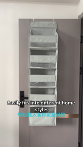 5 Layers Door hanging organizer Home storage hanging bag wall hanging toy storage closet side hanging pocket