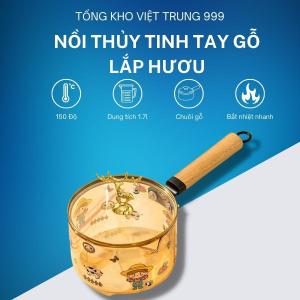 Nồi Thủy Tinh Chịu Lực Cao Cấp Dung Tích 17L Siêu Chịu Nhiệt Nồi Nấu Ăn Sang Trọng Có Núm Hươu Siêu Xinh