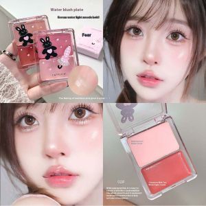 Water Light Blusher Plate to Create Transparent Makeup Pink Bunny Blusher Plate Natural Makeup
