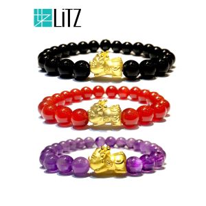 [SPECIAL] LITZ 999 (24K) Gold Baby PiXiu 宝宝貔貅（中） EPC0284M (0.71g+/-)