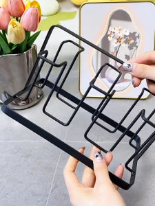 COHF Inverted Cup Rack | Wrought Carbon Steel Glass Cup Drainer | Home Set Living Room Water Cup Holder | Great Gift For Friends