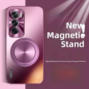 OPPO Reno12 pro Phone Case Matte Integrated Male Female Models Full Cover with Stand Anti-Fall Luxury Business Style Protective Shell