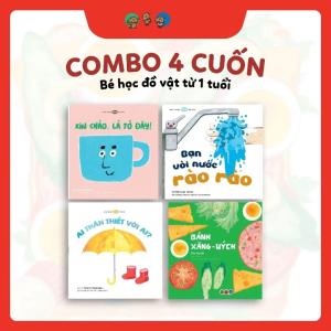 Combo Ehon Nhật Bản: Bé Học Đồ Vật (0 Đến 3 Tuổi) - 4 Cuốn
