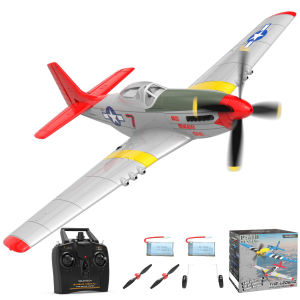 Volantex rc plane 2.4G 4CH 6Axis Gyro Mustang P51D EPP 400mm Wingspan fixed wing Airplane control Fixed Wing One Key Aerobatic 761-5RTF