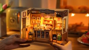 [Hoàn Tiền 10%]Mô hình Tiệm Bánh nướng Nhà Búp bê ROBOTIME | Rolife Beckas Baking House DIY Miniature House Kit DG161. Bản Quốc Tế Hướng dẫn Tiếng Anh