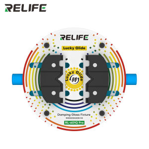 RELIFE RL-601Q Pro Tempered Heat-insulating Glass Fixture 360° Damped Rotation for Mobile PCB IC Chip Fixation Repair Holder