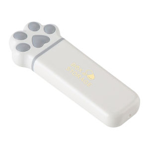 Portable Cat Paws Pill Box with 3 Compartments Silicone Organizer for Daily Medication Management at Home and Travel