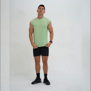 Flexzone Unfinished Style Tanktop Lari Gym Fitness Basket FVS-020 Singlet Sleeveless