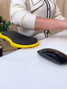 1pc Ergonomic Armrest Wrist Rest - Synthetic Rubber Computer Desk Extender - Office Chair Elbow Support for Stress Relief And Pain Reduction - Home Office Accessories for Keyboard And Mouse Use