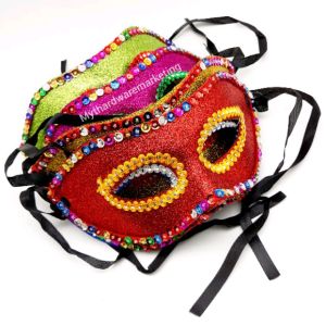 Eye Mask Eksotis Model Hollow Glitter Sequins for birthday party Halloween(Random)