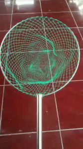 Jaring serok stainless siap pakai / serok ikan super kuat / diameter 30 cm / sair ikan besar