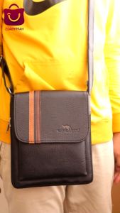 กระเป๋าสะพายข้างผู้ชาย จิงโจ้ Kangaroo แท้ ทรง Slim ผลิตในประเทศไทย