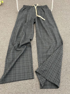 Quần Ống Đứng Kẻ Caro Dáng Rộng Mùa Hè Cho Nam Phong Cách Mỹ Cổ Điển Quần Dài Ống Rộng Thoải Mái Thoáng Khí