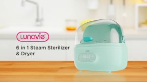 Lunavie Premium 6 in 1 Steam Sterilizer & Dryer | Multi-Function | BPA-Free Sterilize Baby Bottle | Trusted By Parent