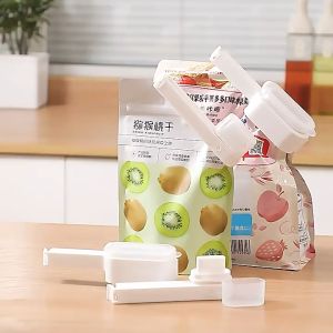 คลิปหนีบปากถุงขนม พร้อมฝาเปิด-ปิด ใช้ถนอมอาหาร รักษาความสะอาด ฝาเป็นเริ่มต้น ฝาใหญ่