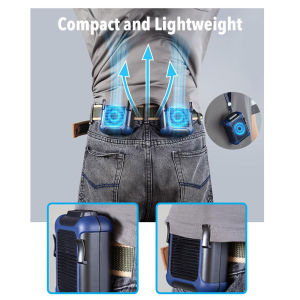 Huife Portable Hanging Waist Fan Mini Outdoor Hanging Neck Fan USB Charging Handheld Lazy Fan