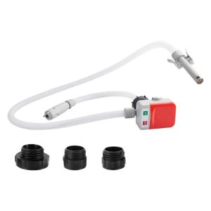 Auto-Stop Fuel Transfer Pump 3.2GPM Fast Flow 51 Hose USB Battery Powered Portable 4 Adapters No-Spill Refuel Diesel