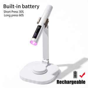 Professional Mini LED UV Nail Lamp Quick Drying with Stand Handheld UV Light with Display for Gel Nail Rechargeable Nail Dryer