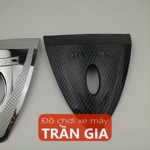 Ốp mặt nạ nhỏ xe Sh Mode năm 2013-2014-2015-2016-2017-2018-2019 Chỉ mũi Sh Mo nữ xi inox carbon - phụ kiện trang trí