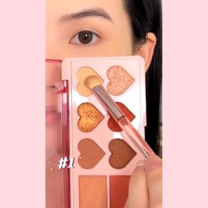 PINKFLASH OhMyLove 4 in 1 Multiple Face Palette Eyeshadow & Blush & Highlighter & Contour