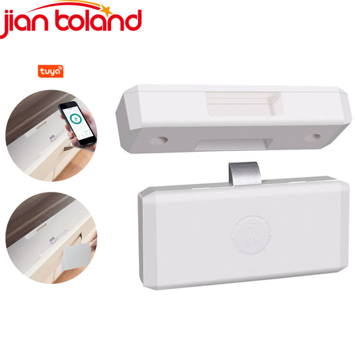 Tuya APP/EM Card Unlock Smart Drawer Lock No Hole File Cabinet ...